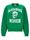 Alexander Mcqueen Mcqueen Women 'varsity Skull' Sweatshirt In Green