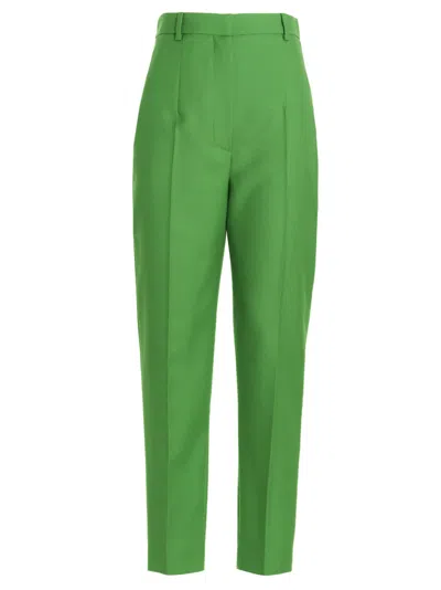 Alexander Mcqueen Green Slim Flat Front Pants
