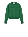 Alexander Mcqueen Green Sweatshirt With Lettering In Green