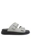 Alexander Mcqueen Oversized Hybrid Sandals In Grey