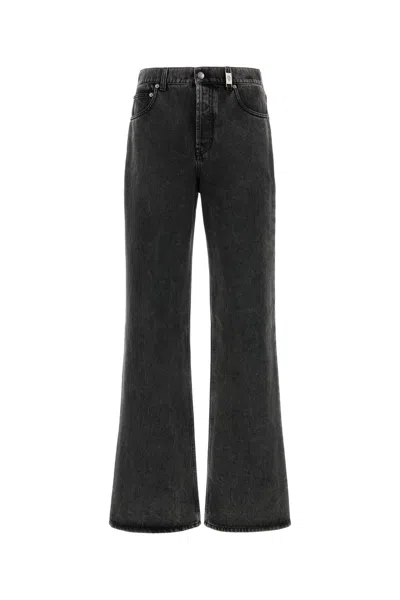ALEXANDER MCQUEEN GREY DENIM JEANS