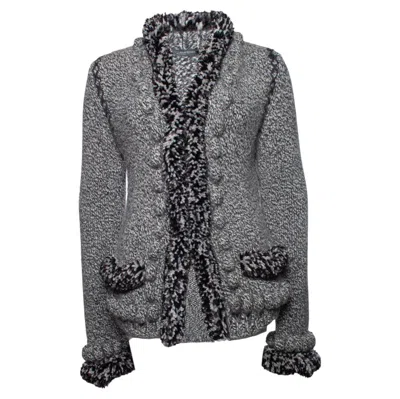 Pre-owned Alexander Mcqueen , Grey Knitted Cardigan In Gray