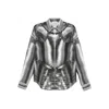 Alexander Mcqueen Mcqueen Armor Print Shirt Steel In Multi