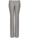 Alexander Mcqueen Wool-mohair Bootcut Trousers In Grey