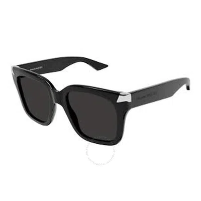 Alexander Mcqueen Grey Square Ladies Sunglasses Am0440s 001 53