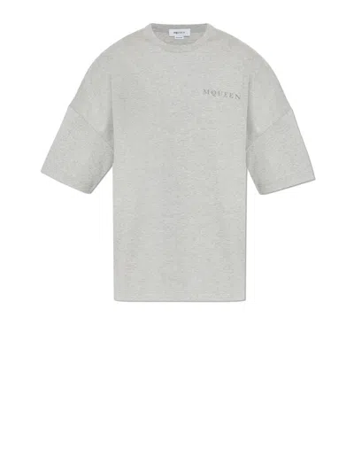 ALEXANDER MCQUEEN ALEXANDER MCQUEEN GREY T-SHIRT
