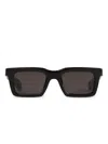Alexander Mcqueen Rectangular Frame Sunglasses With Glossy In Gold