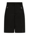 Alexander Mcqueen Formal Wool Bermuda Shorts In Black