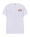 Alexander Mcqueen Half Seal Logo Cotton T-shirt In White