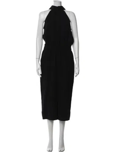 Pre-owned Alexander Mcqueen Halterneck Jumpsuit In Black
