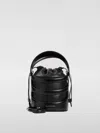 Alexander Mcqueen Black Leather The Rise Bucket Bag In Black