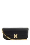 Alexander Mcqueen Small Skull Flower Crossbody Bag With Chain Strap And Gold-tone Hardware