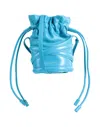 Alexander Mcqueen Soft-curve Bucket Bag In Azure