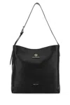 Alexander Mcqueen Leather Pendant Shopping Bag In Black
