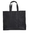 Alexander Mcqueen Black Fabric Shopping Bag In Black