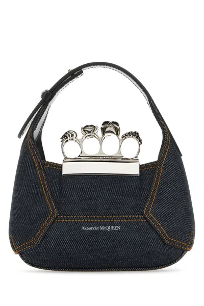 ALEXANDER MCQUEEN ALEXANDER MCQUEEN JEWELLED MINI HOBO BAG