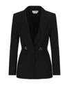 Alexander Mcqueen Hardware-detail Blazer In Black