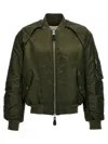 Alexander Mcqueen Alexander Mc Queen Convertible Khaki Nylon Bomber Jacket In Green