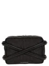 Alexander Mcqueen Alexander Mc Queen Black Camera Bag With Leather Details In Black