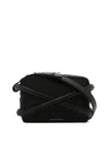 ALEXANDER MCQUEEN HARNESS CAMERA CROSSBODY BAGS BLACK