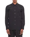 Alexander Mcqueen Buttoned Cuffs Long Sleeve Shirt Strap In Black