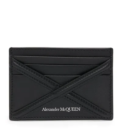 Alexander Mcqueen Harness-detail Card Holder In Black