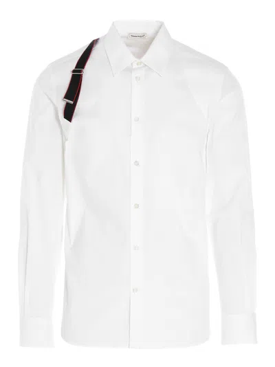 Alexander Mcqueen Signature Harness Shirt In Black