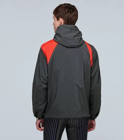 Pre-owned Alexander Mcqueen Harness Hooded Nylon Jacket In Black