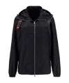 Alexander Mcqueen Harness Logo Tape Jacket In Black