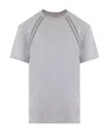 Alexander Mcqueen Organic Cotton T-shirt With Logo Detail In Gray