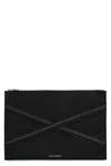 ALEXANDER MCQUEEN HARNESS NYLON POUCH-BAG WITH LOGO