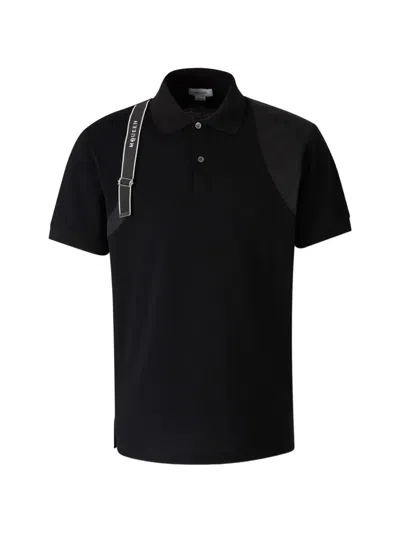 Alexander Mcqueen Harness Polo In Pattern