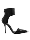 Alexander Mcqueen Punk Patent Pump In Negro