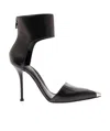 ALEXANDER MCQUEEN HARNESS PUNK 105MM LEATHER PUMPS