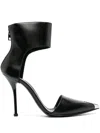 Alexander Mcqueen Punk Patent Pump In Schwarz