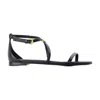 Alexander Mcqueen Ankle-strap Leather Sandals In Black