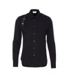 Alexander Mcqueen Cotton Harness Shirt In Black
