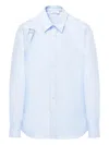 Alexander Mcqueen T-bar Harness Long-sleeved Shirt In Blue