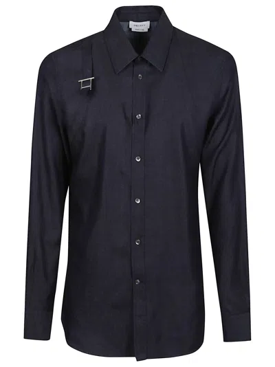 ALEXANDER MCQUEEN HARNESS SHIRT WITH T BUCKLE
