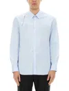 Alexander Mcqueen T-bar Harness Long-sleeved Shirt In Azure