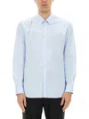 Alexander Mcqueen T-bar Harness Long-sleeved Shirt In Azure