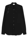 Alexander Mcqueen Alexander Mc Queen Harness Shirt With T Buckle In Black
