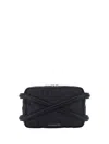 Alexander Mcqueen Harness Camera Mini Handbag In Black