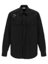 Alexander Mcqueen T-bar Harness Overshirt In Black