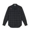 Alexander Mcqueen Harness Utility Shirt In Blue
