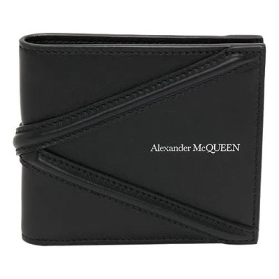 Alexander Mcqueen Harness Wallet 'black' In Brown