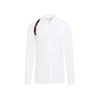 Alexander Mcqueen Harness White Cotton Shirt