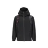 Alexander Mcqueen Harness Logo Tape Jacket In Black