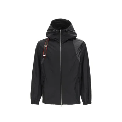 Alexander Mcqueen Harness Windbreaker In Black