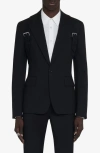 ALEXANDER MCQUEEN HARNESS WOOL BLAZER